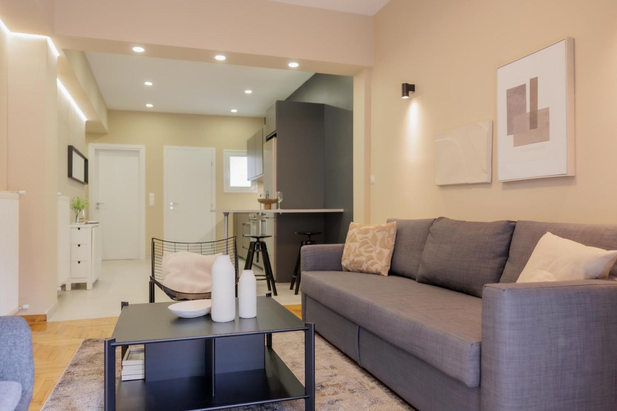 Modern 2Bdr Apt - 2' To Metro - Direct To Acropolis Athene Buitenkant foto